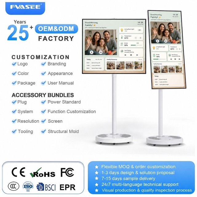 27Inch Movable Interactive Display for Livestreaming Built in Battery 1080P Capacitive Touch Monitor CE