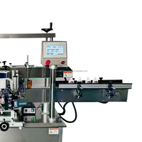 Machine d'étiquetage automatique double face haute vitesse pour bouteilles rondes, canettes, bocaux et produits cylindriques