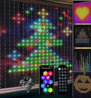 NOUVEAU 400 Leds Fairy Light APP Control Programmable Smart Rgb Pixel Festival String Light Party Led Smart Christmas Curtain Lights