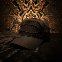 Gorras de Béisbol de Malla de 5 Paneles con Logotipo Bordado en 3D Personalizado de Moda con Pedrería Muratravis de Alta Calidad OEM ODM, 14 Gorras para Hombre