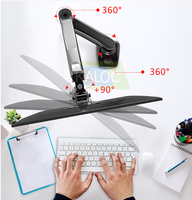 Zeno M10 17 "-35" support de moniteur universel inclinable pivotant écran unique LCD ordinateur moniteur unique support de bureau bras de montage de moniteur