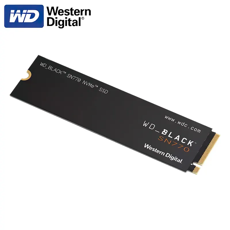 الأصلي ويسترن ديجيتال WD الأسود SN770 NVMe SSD 2 تيرا بايت 1 تيرا بايت 500GB 250GB الداخلية محرك الحالة الألعاب الصلبة Gen4 بكيي M.2 2280 SSD