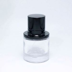 Botellas de Perfume de Vidrio Transparente al por Mayor, 50ml 100ml, con Pulverizador Negro de Lujo, Impresión Serigráfica, Ecológicas, a Prueba de Fugas, Recargables - Product Image 5