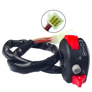 Interrupteur de guidon de <span class=keywords><strong>moto</strong></span> 3 fonctions, démarrage électrique, arrêt et bouton de modification du <span class=keywords><strong>clignotant</strong></span> double. - Product Image 5