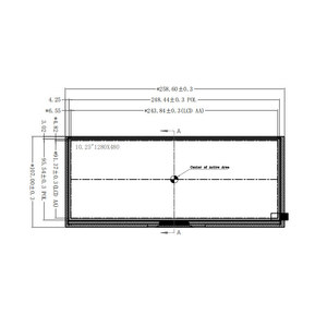 หน้าจอความสว่างสูง1280X480 10.25นิ้ว1000nits IPS LVDS อุณหภูมิกว้างจอแสดงผล TFT LCD - Product Image 3