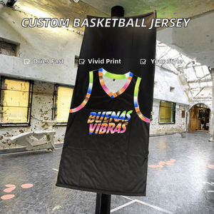 Conjuntos de Uniformes de Baloncesto Personalizados, 100% Poliéster, Secado Rápido, Sin Pedido Mínimo - Product Image 2