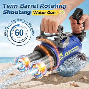 Pistola <span class=keywords><strong>de</strong></span> Agua Eléctrica para Adultos y Niños, Capacidad <span class=keywords><strong>de</strong></span> 3000 ml, Control por Voz, Alcance <span class=keywords><strong>de</strong></span> 26-30 Pies, Pistola <span class=keywords><strong>de</strong></span> Agua Gatling con Luces LED - Product Image 2