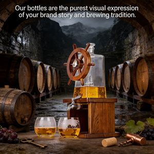 Bouteille en verre transparente pour whisky pour homme, de haute qualité, personnalisée, <span class=keywords><strong>avec</strong></span> bouchon carré, pour cadeaux, cocktails et soirées - Product Image 2