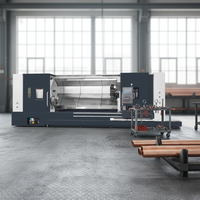 Schrägbett-CNC-Drehzentrum, 3-Achsen-Drehmaschine für CNC-Steuerung, hochpräzise Schwerlast-Metalldrehmaschine mit 12 Stationen