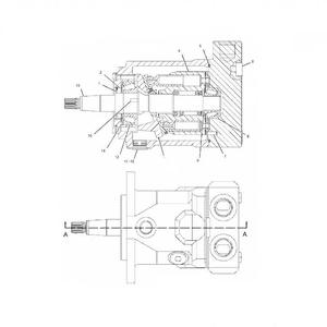 Pompe à ventilateur hydraulique 228-8527 10R-3339 pour machines de construction 950G II 962H 962G II 938G II 950H - Product Image 1