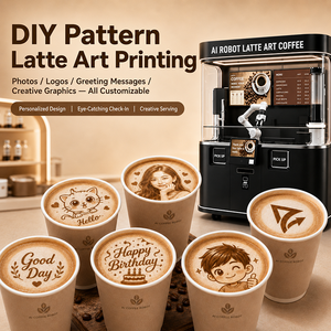 6-Axis Collaborative Robot Arm <b>Fully</b> <b>Automatic</b> Touch Screen Latte Art <b>Coffee</b> <b>Machine</b> Commercial Barista Vending Kiosk - Product Image 2