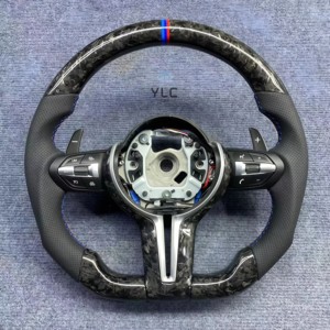 Volante de Cuero Negro para <span class=keywords><strong>bmw</strong></span> F10 F20 F30 F32 F36 F80 F82 E46 E90 M3 <span class=keywords><strong>M4</strong></span> M5, Compatible con Venta al por Mayor y Cualquier Personalización - Product Image 6