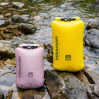 Sac étanche OEM 3L/6L/10L/16L léger à fermeture roulée pour sports nautiques en plein air, en nylon 15D avec silicone simple, IPX6, sac de compression