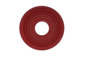 Amortisseur de subwoofer rond de haute qualité, couleur rouge, traitement au phénol, type Spider - Product Image 4
