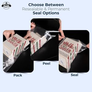 Poly <b>Bags</b> 8x10 Clear Resealable With Suffocation Warning For Shipping Packaging - Product Image 4