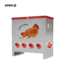 Tùy chỉnh kim loại gà trung chuyển công suất lớn 85lbs gà ăn máng trung chuyển hộp cho trang trại sử dụng - Product Image 1