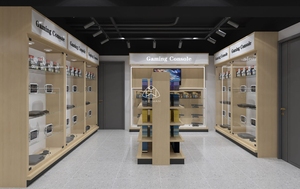 Design Moderno di Bancone per <span class=keywords><strong>Negozio</strong></span> di Computer, Scaffali in Legno per Computer, Design per <span class=keywords><strong>Negozio</strong></span> di Giochi - Product Image 6