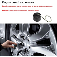 Cubiertas para Tuercas de Rueda de Coche para VW Volkswagen Jetta Polo Tiguan Golf Passat B6 Seat Leon Ibiza, Tapas para Tornillos de Neumáticos, Accesorios