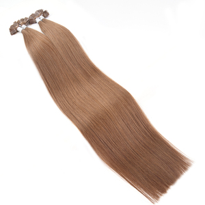 Venta al por mayor de cabello Remy chino 100% con punta plana, cutícula alineada, virgen, doblemente estirado, suave, sin caída, color con reflejos, liso natural. - Product Image 6