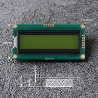 Módulo de interfaz I2C RGB de matriz de puntos de caracteres 16x2, color amarillo verde, 1602A-19, resolución 5P/6P, retroiluminación LCD de 5V, controlador IC AIP31068