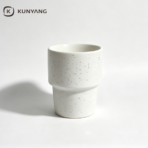 Mug à café en céramique empilable, moucheté, sans anse, en porcelaine nordique, avec logo personnalisé, pour café et usage domestique - Product Image 2