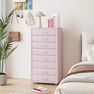 <span class=keywords><strong>Cajonera</strong></span> Metálica Vertical Colorida para el Hogar, Mueble de Almacenamiento Móvil con 8 Cajones de Acero Debajo del <span class=keywords><strong>Escritorio</strong></span> para Sala de Estar - Product Image 6