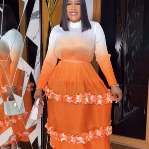 Nuevo Vestido Plisado Miyake de Manga Larga con Borde Ondulado y Cambio Gradual de Talla Grande 2025 - Product Image 1