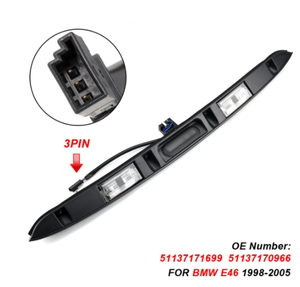 Poignée de Hayon Noire avec Bouton Clé pour <span class=keywords><strong>BMW</strong></span> <span class=keywords><strong>E46</strong></span> <span class=keywords><strong>316i</strong></span> 320i 323i 325i 328i 330i 1998-2005 51137171699 51137170966 - Product Image 5