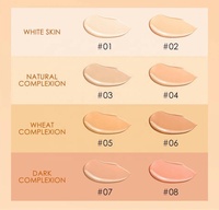 Maquillage personnalisé végétalien imperméable à l'huile, base liquide mate pour visage, vente directe d'usine