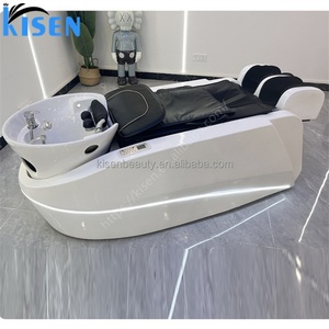 เตียงนวดสระผมอัตโนมัติ Kisen Modern Shampoo Massage Bed สไตล์ญี่ปุ่น สำหรับสปาผม โต๊ะทำผมไฟฟ้า เก้าอี้สระผม สำหรับคนอ้วน - Product Image 1