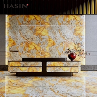 Modernes Design Gesinterter Stein Transluzente Luxus-Porzellan Piedra Sinterizada Bodenfliesen Dekoration für Lobby-Hintergrundwand