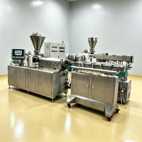 Machine extrudeuse industrielle pour snacks ou ligne de production de snacks à double vis, en acier inoxydable, automatique, haute capacité