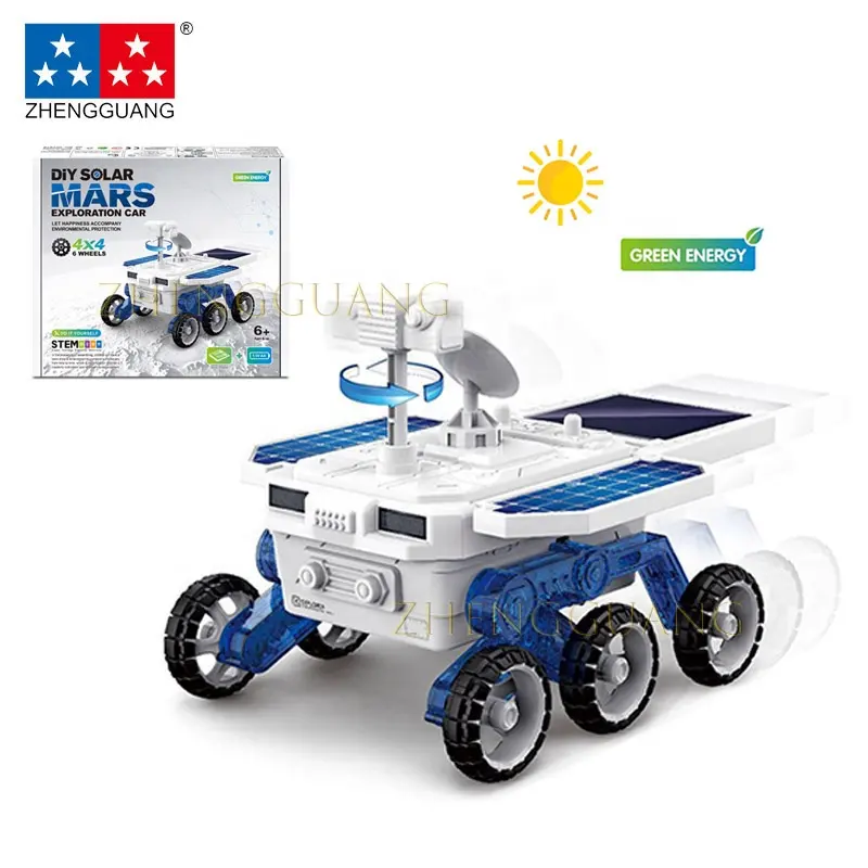Обучающие игрушки Zhengguang Science, модель Mars Rover «сделай сам», автомобиль на солнечной батарее, машина для изучения Марса, игрушка на солнечной батарее