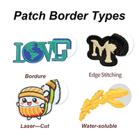 Patchs brodés personnalisés, patchs brodés 3D pour vêtements, patch brodé