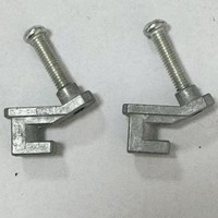 Fermoirs plats angulaires en alliage de zinc moulé sous pression, pièces de quincaillerie, conception de motif personnalisée, fabrication de moules, poli et fini.