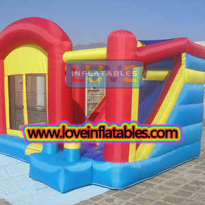 Lâu Đài Bouncy Nhỏ Tính Năng Vải Nylon Vật Liệu Inflatable Bouncer Nhỏ Với Slide Sân Sau Trẻ Em - Product Image 6