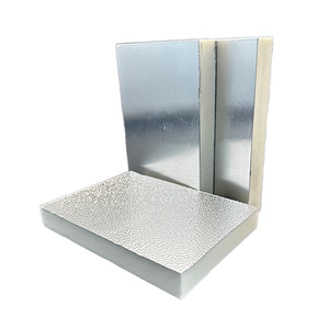 Panneau <span class=keywords><strong>isolant</strong></span> en polyuréthane au design moderne, feuille de conduit d'air composite PIR PU de <span class=keywords><strong>20mm</strong></span> d'épaisseur avec feuille d'aluminium pour l'isolation thermique - Product Image 1