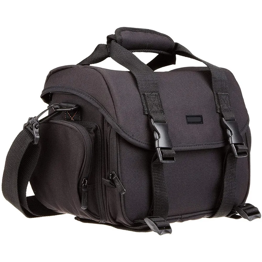 Large DSLR Gadget Bag Camera Bag Case Shoulder Messenger Bag with Tripod Holder Compatible for DSLR SLR Cameras