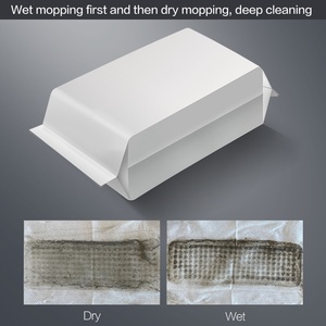 For New Disposable Steel Extendable Handle Sweeper Wipe <strong>Mops</strong> Floor Cleaning Duster Dry &amp; Wet Flat <strong>Mop</strong> with Cloth <strong>Fixing</strong> Clip - Product Image 6