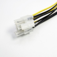 مبيعات مميزة PCI-E PCI e Express مجموعة من 8 دبابيس 5557-6+2 دبوس مجموعة من ذكور وأنثى في موصل سلك طاقة 18AWG+25CM