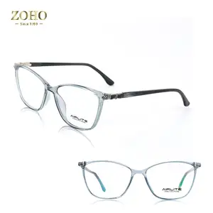 ZOHO 브랜드 디자인 클리어 렌즈 여성 럭셔리 프레임 안경 프레임 안경