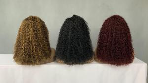 Perruque en cheveux humains Pixie Curl 360lace 14-28 pouces P4/30 99J couleur naturelle SDD - Product Image 6