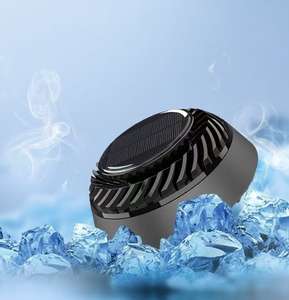 Ornement de parfum de parfum d'intérieur de voiture en métal UFO à énergie solaire Ornement décoratif de voiture d'aromathérapie rotative en gros - Product Image 3