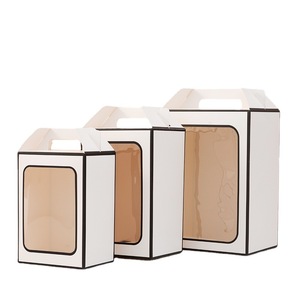 Sinh thái thân thiện rõ ràng cửa sổ đầu hồi hộp các tông kraft giấy bao bì hộp cho Đảng ủng hộ Quà Tặng giấy di động hộp - Product Image 5