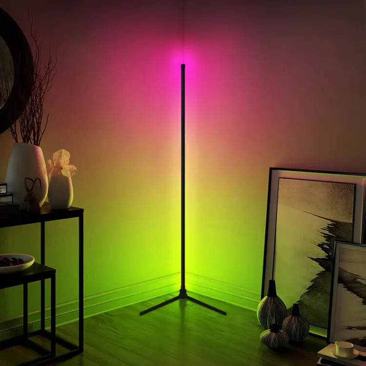 Modern LED floor lamps for Living Room Nordic RGB Remote Corner Floor Lamp