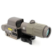 Lunette holographique de haute qualité 558 Red Dot avec grossisseur G33 3X, combo FDE d'usine, marquages Mil Spec, modèle laser