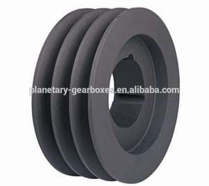 Polea de correa en V para cizalla de ruedas, casquillos de bloqueo cónico de plástico spb de pulgadas, aluminio de dibujo centrífugo acanalado con rodamientos y temporizador de cable - Product Image 3