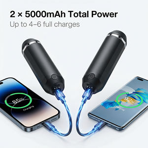 Rechargeable Heater Reusable Portable Pocket Heater with Split Magnetic 2 Pack Magnetic Rechargeable Electric <strong>Hand</strong> <strong>Warmers</strong> - Product Image 5