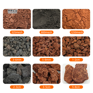Pierre ponce de basalte polyvalente, applications diverses dans l'industrie, matériaux de construction, produits céramiques, pierres volcaniques rouges et noires - Product Image 2