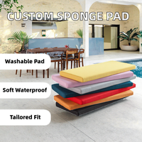 Coussin de fenêtre respirant en tissu doux imperméable épais de taille personnalisée coussins de siège de remplissage de couture antidérapants coussins lombaires